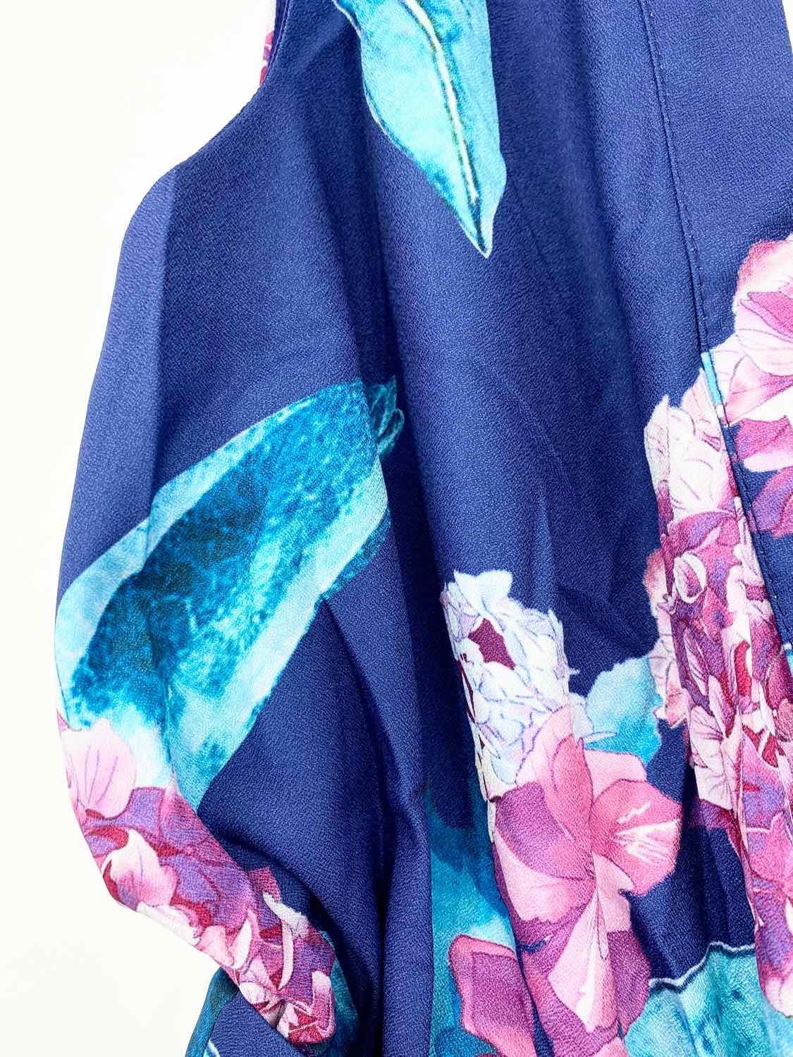 Dygarni Women's Blue/Purple Tank Floral Size S Jump Suit - Article Consignment