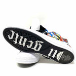 Converse Women's White/Multi-color Hi-top Canvas Graphics Size 10 Sneakers - Article Consignment