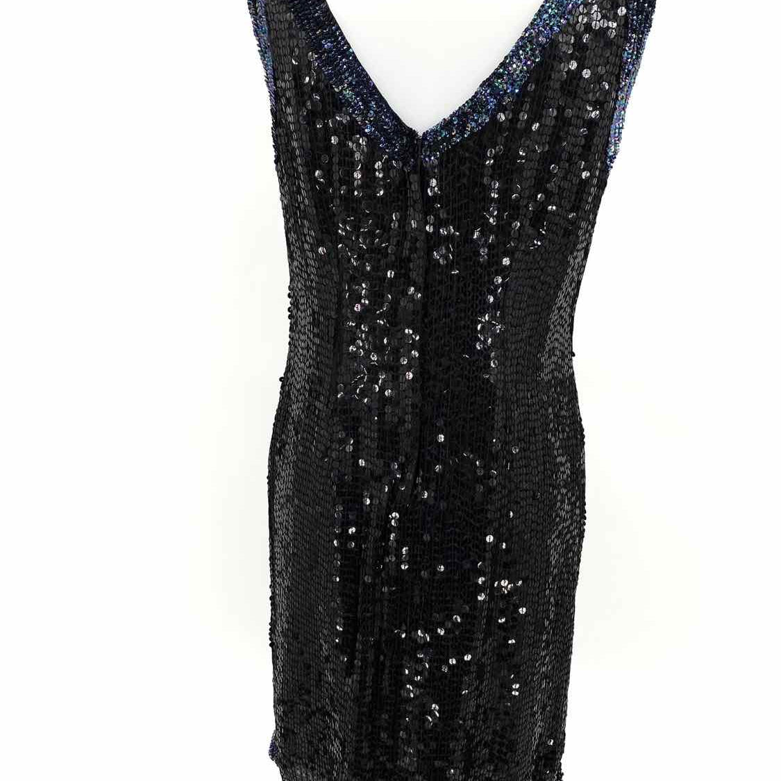 Oh! Johnny Women's Black Sleeveless Sequined Size M Dress