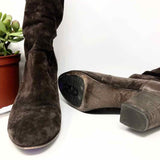 Trask Suede 8 Brown slouch Bootie - Article Consignment