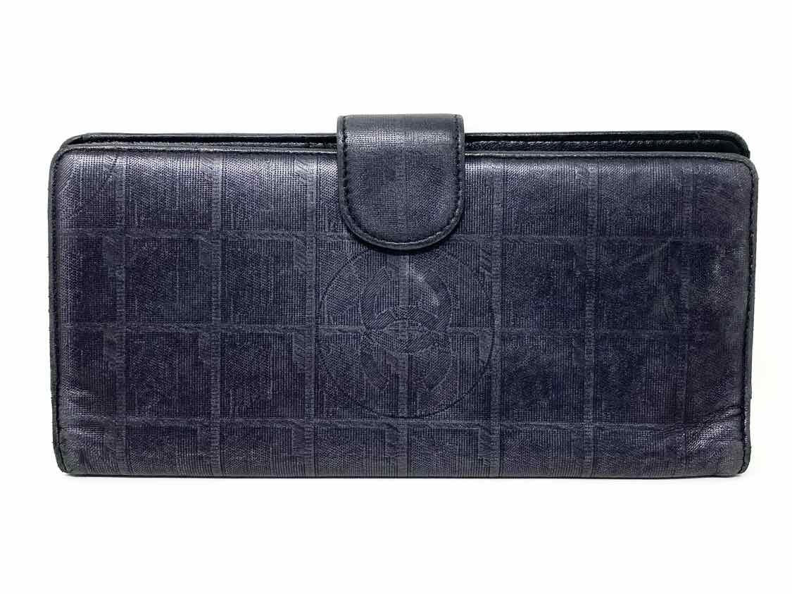 Chanel 2006-08 Continental Gunmetal Logo Wallet - Article Consignment