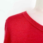 SCOOP NYC Women's Red Pullover Cashmere Knit Size M Sweater - Article Consignment