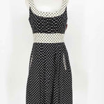 Donna Ricco Women's Black/Ivory Empire Print Size 4 Dress - Article Consignment