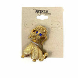 Gold-tone Dogs Brooch - Article Consignment