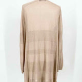 Nic + Zoe Women's Tan Open Front Linen Blend Knit Size S Cardigan - Article Consignment