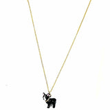 Kate Spade Ma Cherie Antoine Black/Gold Pendant Necklace - Article Consignment