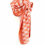 Fringed Peach Scarf - Article Consignment