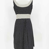 Donna Ricco Women's Black/Ivory Empire Print Size 4 Dress - Article Consignment