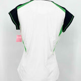 Bolle Women's Green/White Color Block Size M Short Sleeve Top - Article Consignment