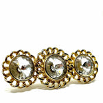 Gold-tone Cubic Zirconia Brooch - Article Consignment