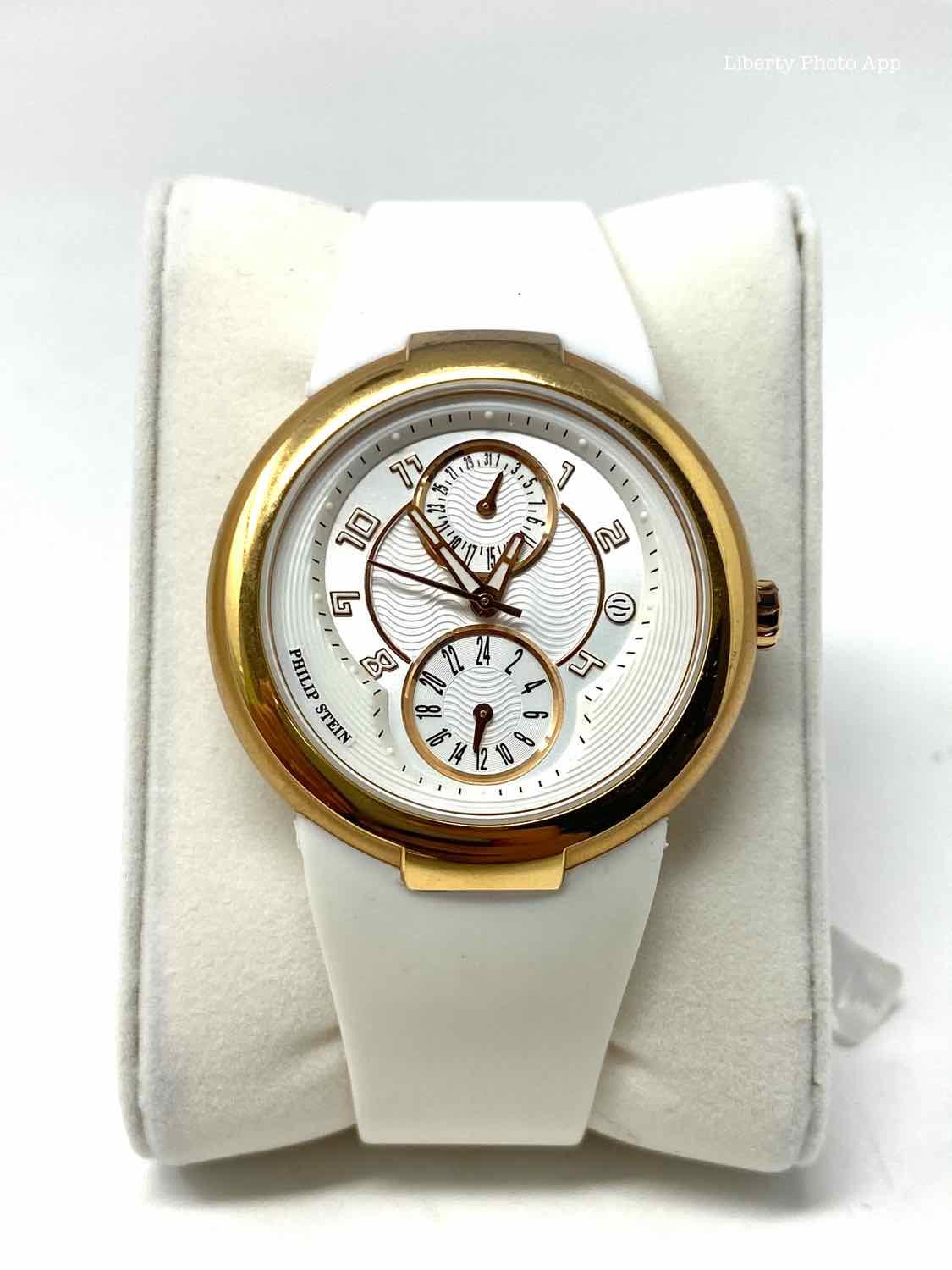 Philip Stein Stainless Steel Gold White Watch Article Consignment