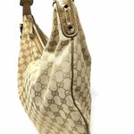 Gucci Canvas Tan/Gold Shoulder Bag - Article Consignment