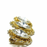 Gold-tone Cubic Zirconia Brooch - Article Consignment