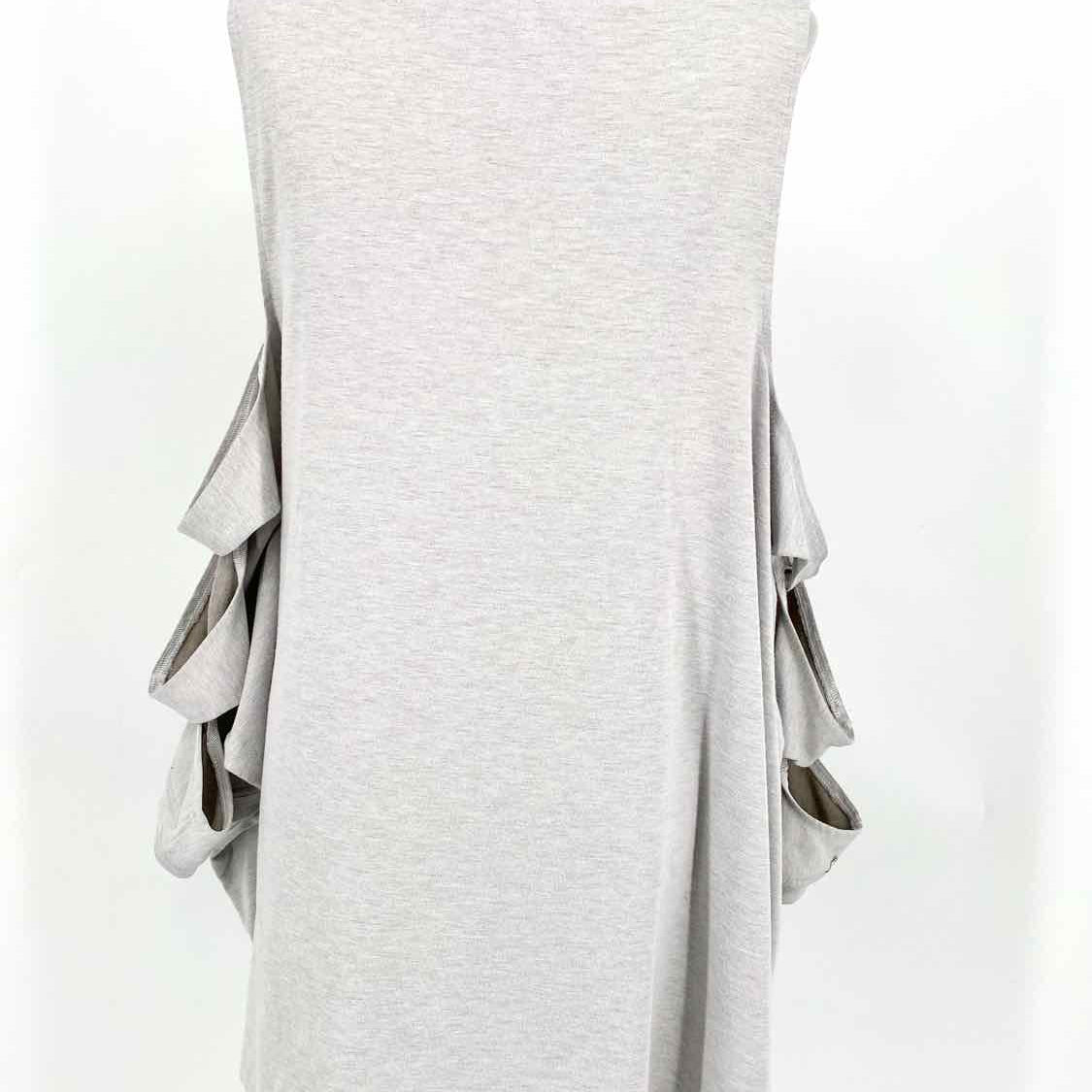 Adidas x Stella McCartney Women's Grey Dolman Sleeve Cut Out Size S Long Sleeve
