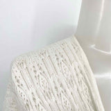 Eileen Fisher Women's White Long Cotton Lace Knit Lagenlook Size XL Vest - Article Consignment