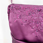 David's Bridal Women's Purple Full-length Embellished Formal Size 10 Gown - Article Consignment