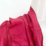 Banana Republic Women's Cranberry Blouse Silk Size M Short Sleeve Top - Article Consignment