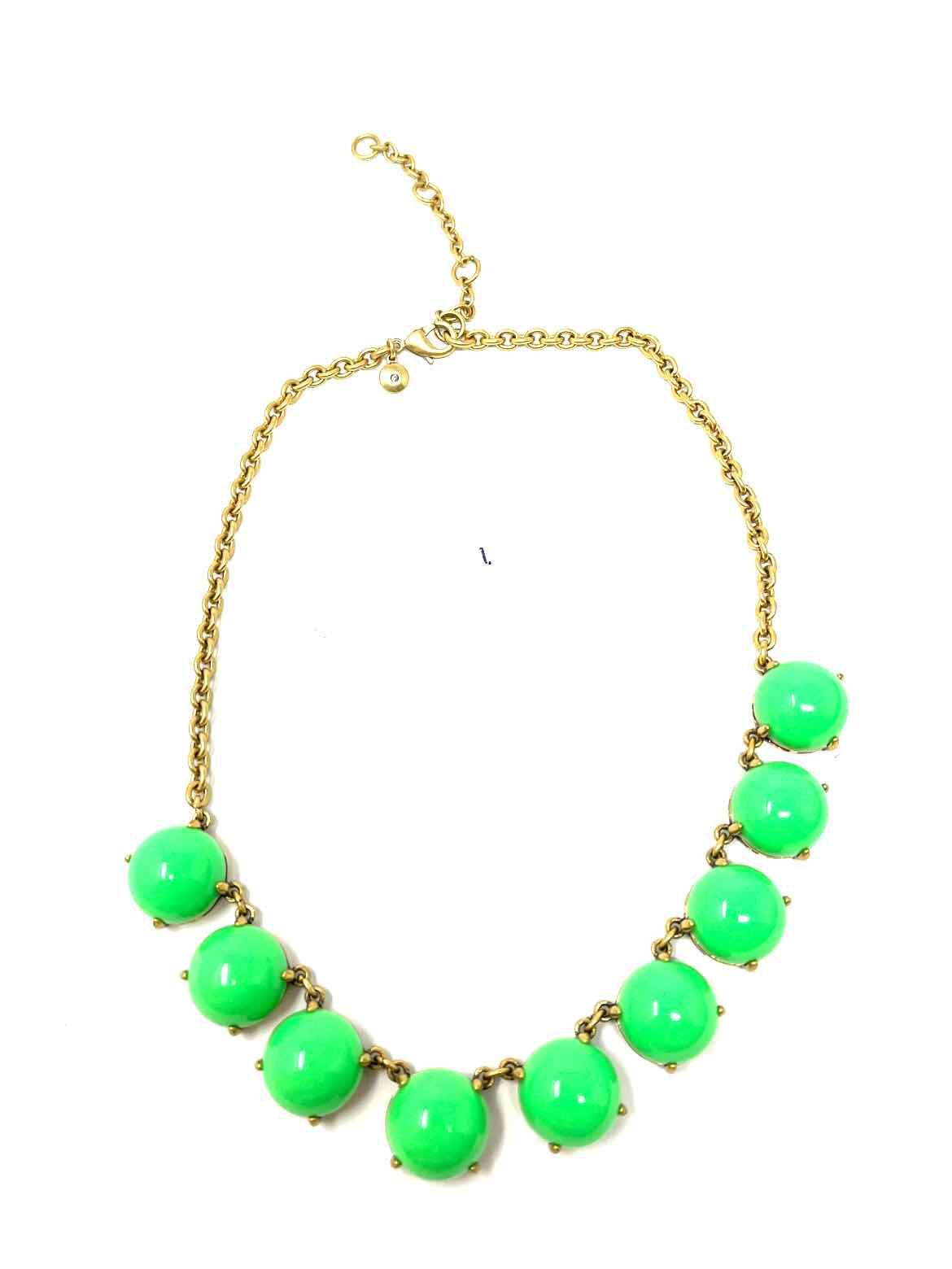 J Crew Large Beautiful Chunky Green Bubble Necklace w/Earrings Adjustable  Boho | Bubble necklaces, Silver fashion, Boho