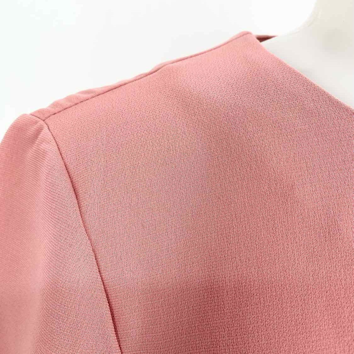 Topshop Women's Blush Size 4 Short Sleeve CrissCross Dress