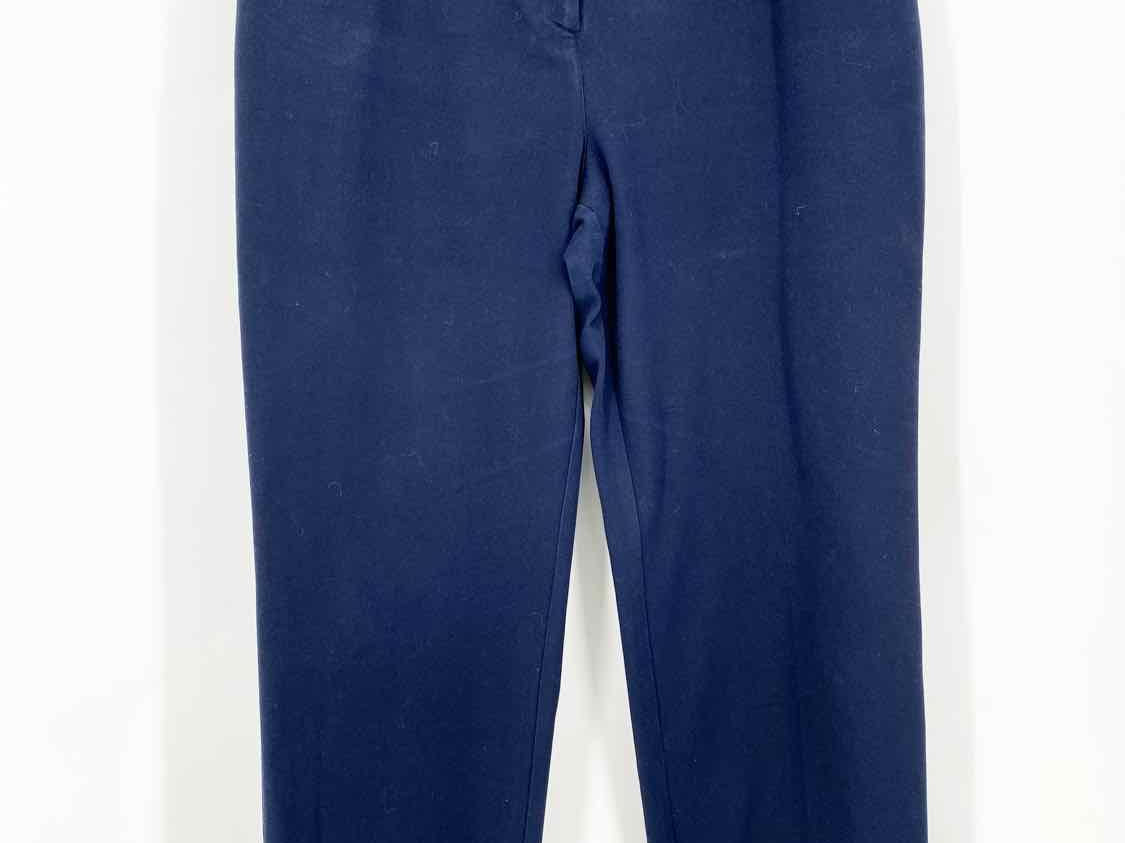 St. John Sport Women's Navy Wide Leg Professional Size 14 Pants - Article Consignment