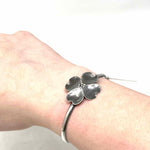 Stuart NYE .925 Silver Cuff Flower Bracelet - Article Consignment