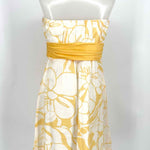 The Limited Women's yellow/white Strapless Flower Size 8 Dress - Article Consignment