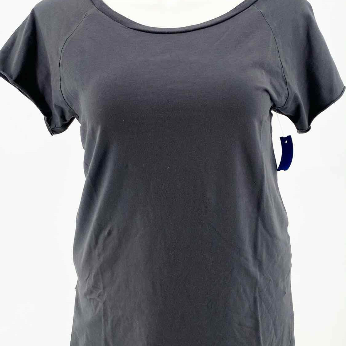 32 Swans Size L Dark Gray S/S Cotton Blend Tunic - Article Consignment