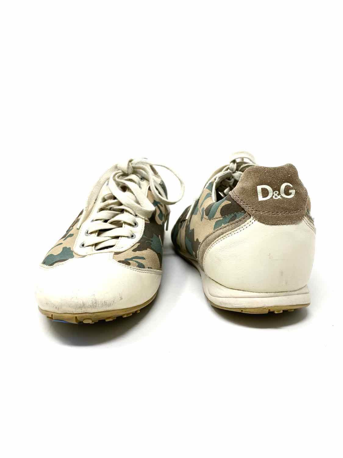 D&G Men's Beige/Green Camouflage Luxury Shoe Size 44/11 Sneakers - Article Consignment