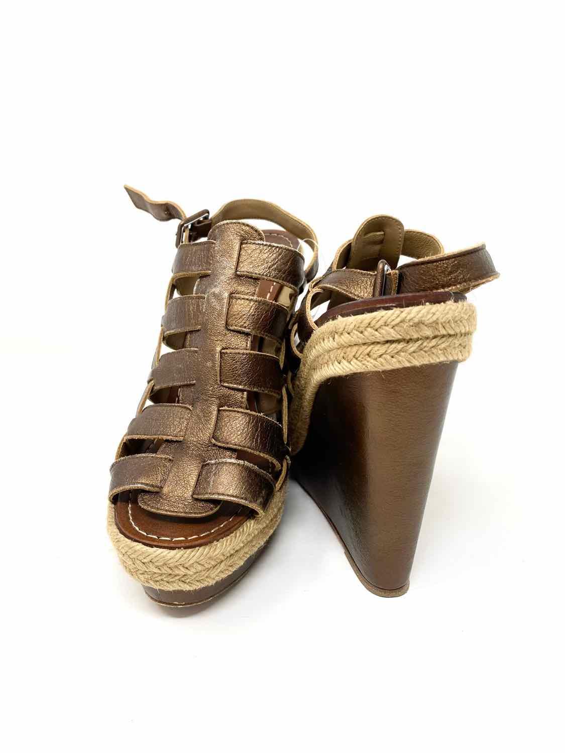 Buy Trary Brown-green Ankle Strap Braided Flat Sandals for Women Size 10  Online at Lowest Price Ever in India | Check Reviews & Ratings - Shop The  World