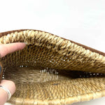 Straw Cognac/Tan Flap Basketweave Leather Shoulder Bag - Article Consignment