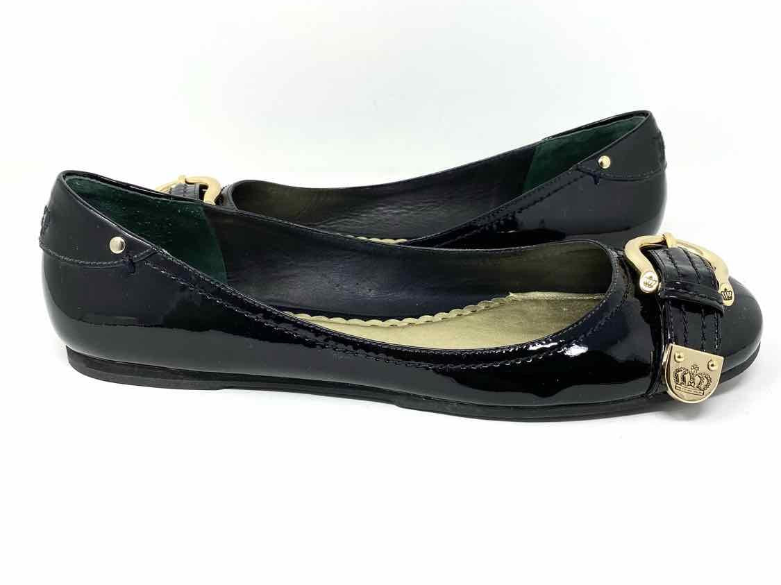 Juicy Couture Women's Black Patent Leather Size 12 Flats - Article Consignment