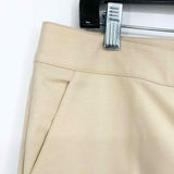 ST. JOHN Women's Emma Khaki Cotton Blend Professional Size 12 Pants - Article Consignment