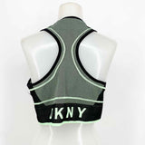 DKNY Sport Women's Mint/Black Racerback Size XL Sports Bra - Article Consignment