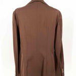 ALBERTA FERRETTI Women's Brown Blazer Rayon Blend Italy Size 10 Jacket - Article Consignment