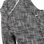 Banana Republic Size 12P black/white Tweed Blazer - Article Consignment