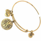 Alex and Ani Metal Brass Bracelet - Article Consignment