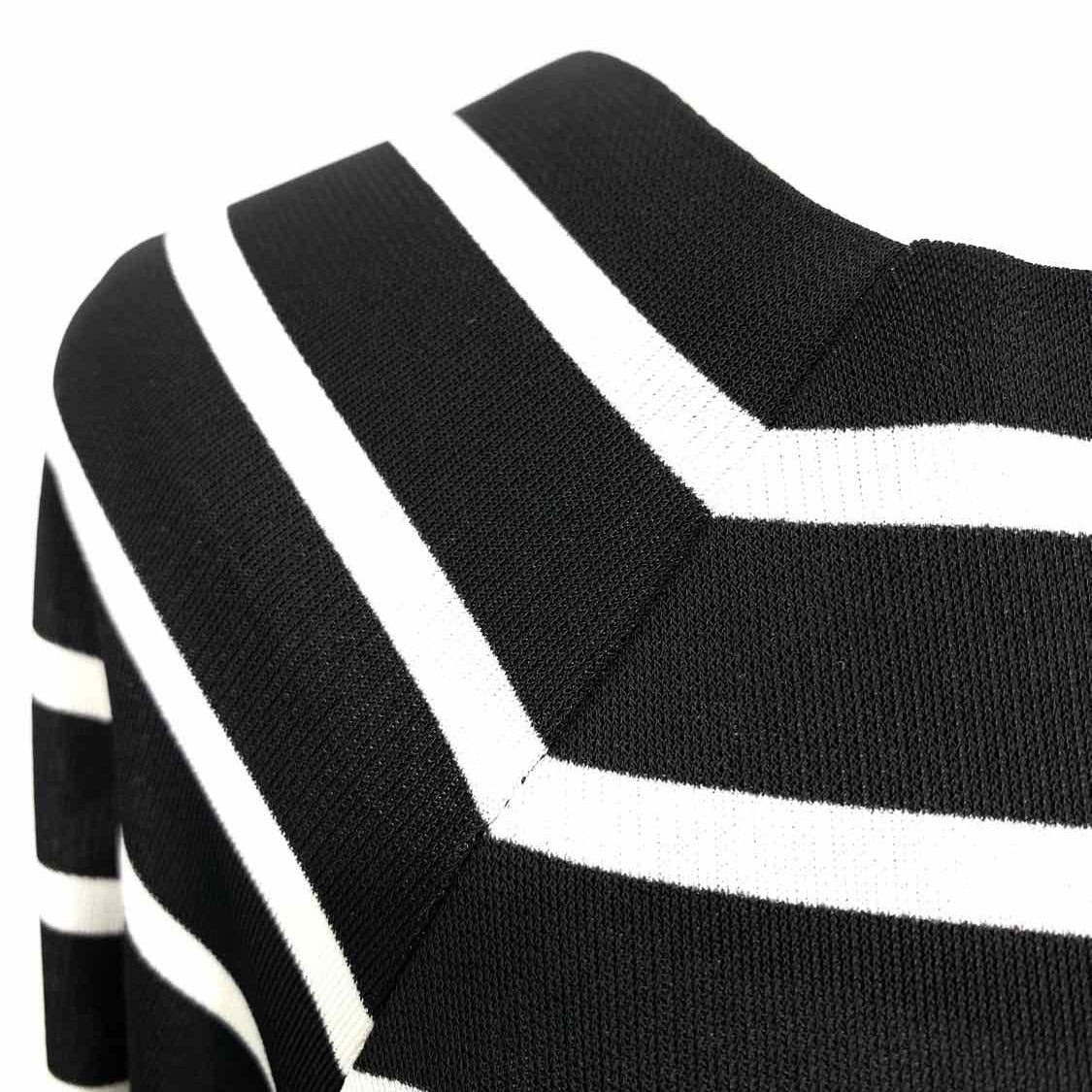Lauren by RL Women's White/Black sheath Cotton Blend Plaid Size S sweater Dress
