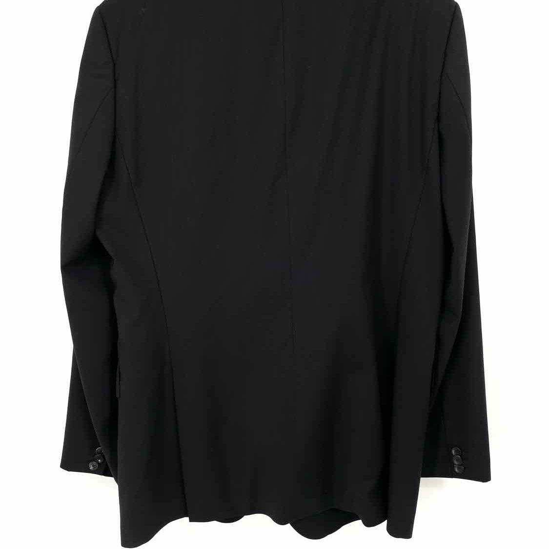 Boss by H. Boss Men's Black Window Pane 46L Sport Coat