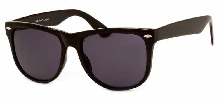 A.J. Morgan Plastic Black Wayfarer Sunglasses - Article Consignment