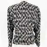ungaro Women's black/white Crop Blotches Size 46/12 Blazer - Article Consignment