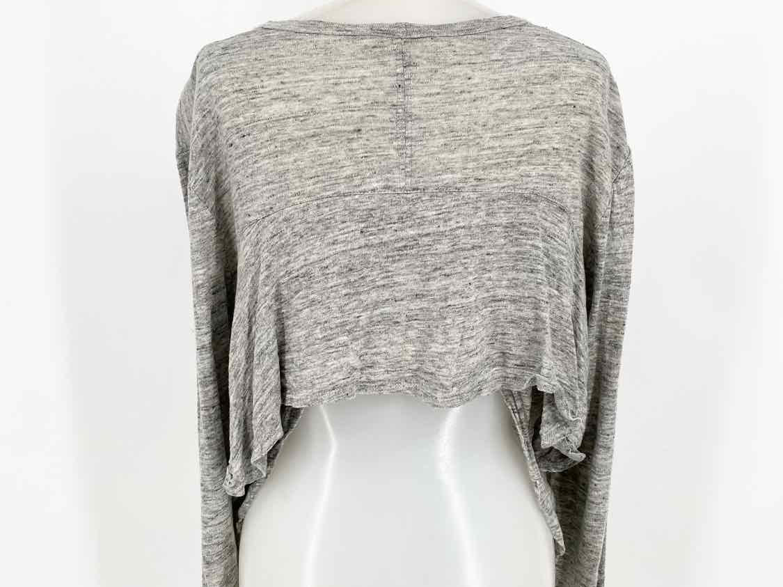 A.L.C. Women's Gray High Low Jersey heather Size S Long Sleeve - Article Consignment