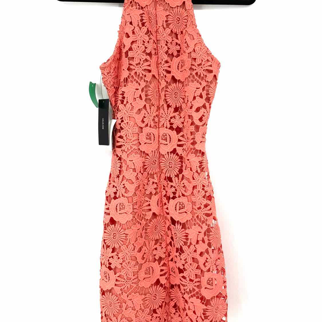 Lulus Women's Coral Size XS sheath Polyester Lace Cut Dress