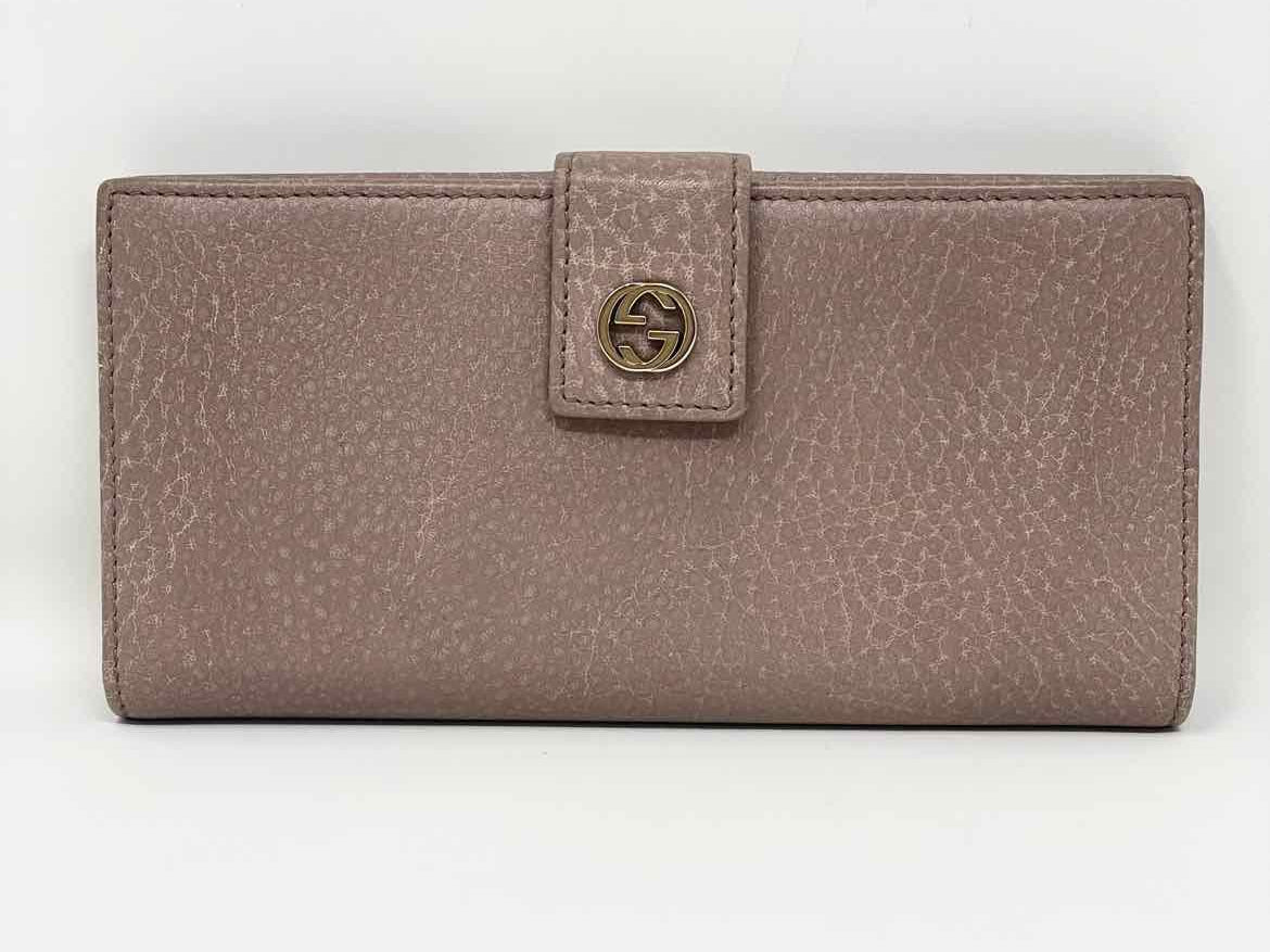 Gucci Blush Rectangle Pebbled Wallet - Article Consignment