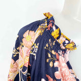 Terra & Sky Women's Blue Print Maxi Floral Size 2X Dress - Article Consignment