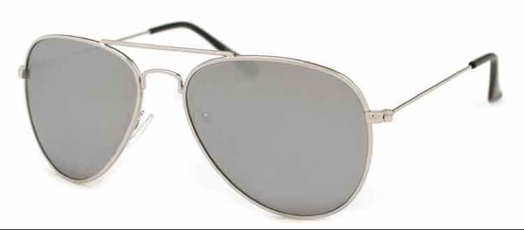 A.J. Morgan Metal Silver Aviator Mirrored Sunglasses - Article Consignment