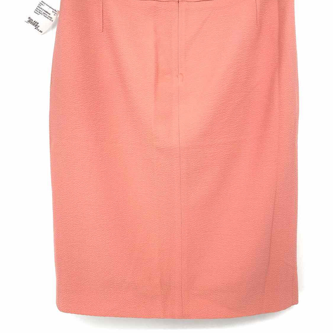 DOLCE & GABBANA Women's salmon sheath Wool Blend Textured Size 44/8 Skirt