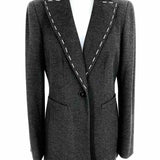 Worth Women's Charcoal Blazer Professional Size 2 Jacket - Article Consignment