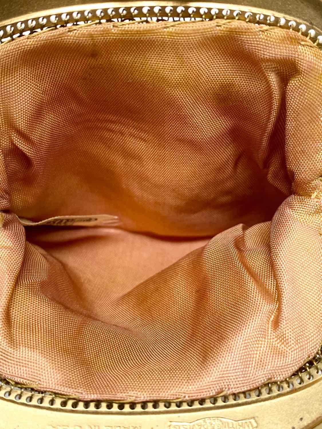 Whiting&Davis Gold-tone Hinged Mesh Coin Purse - Article Consignment