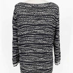 Eileen Fisher Women's black/white Pullover Cotton Stripe Lagenlook Sweater - Article Consignment