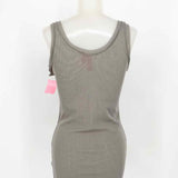Sweet Pea Women's Gray Tank Mesh Flower Size L Sleeveless - Article Consignment
